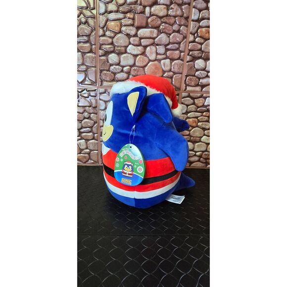 Squishmallows Santa Sonic The Hedgehog 12" Plush Christmas Jazwares - Picture 1 of 6